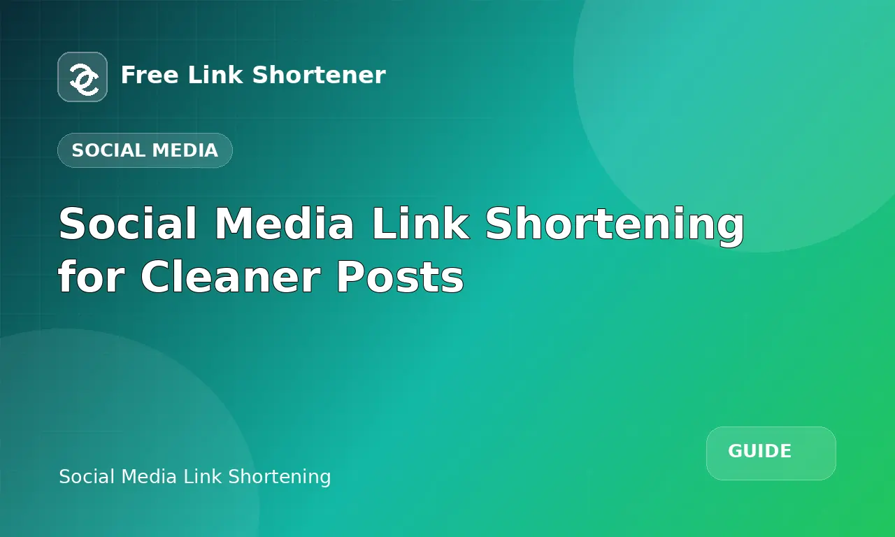 Social Media Link Shortening for Cleaner Posts