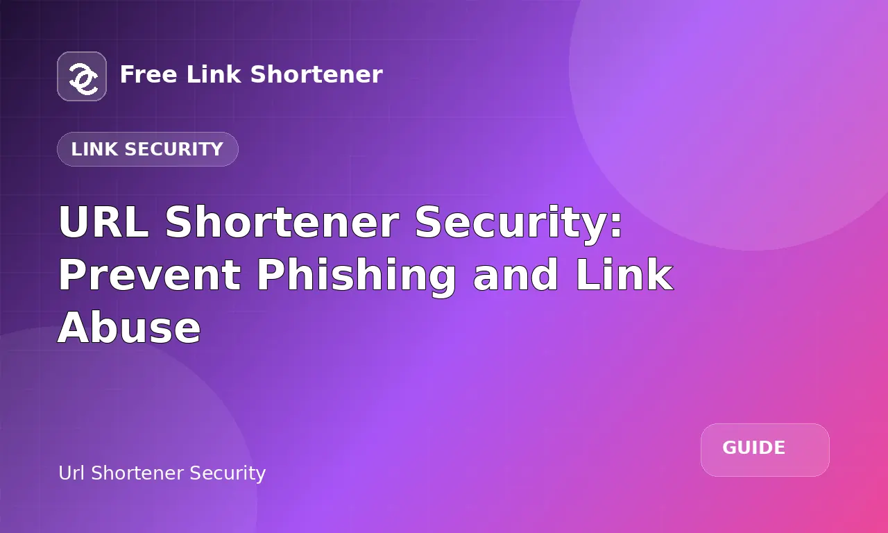 URL Shortener Security: Prevent Phishing and Link Abuse